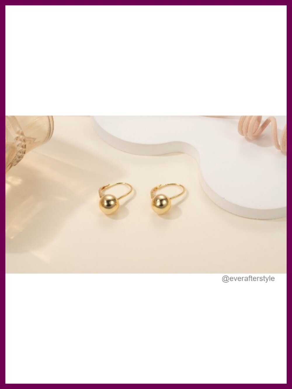 14K Gold Plated Leverback Hoop Earrings for Women Dangle - Picture 6 of 6